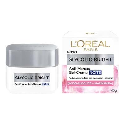 Gel Creme Anti-marcas Loréal Paris Glycolic-bright Noite 49g