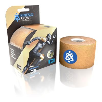 Bandagem Elástica Adesiva Kinesio Sport Bege