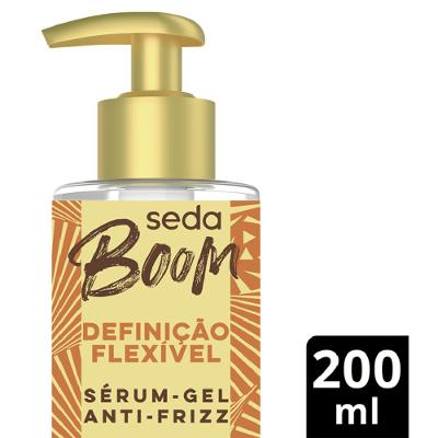Sérum Gel Capilar Antifrizz Seda Boom Definição Flexível 200ml