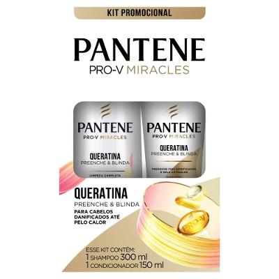 Kit Pantene Pro-v Queratina Shampoo 300ml + Condicionador 150ml
