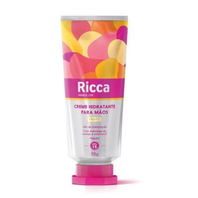 Creme Hidratante Para Mãos Ricca Fps15 Fruity 30g