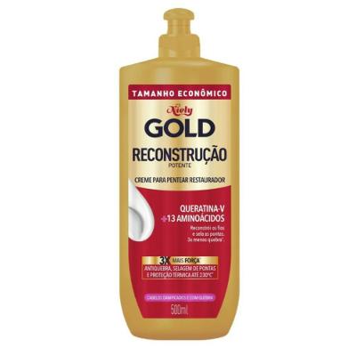 Creme Para Pentear Niely Gold Reconstrução 500ml