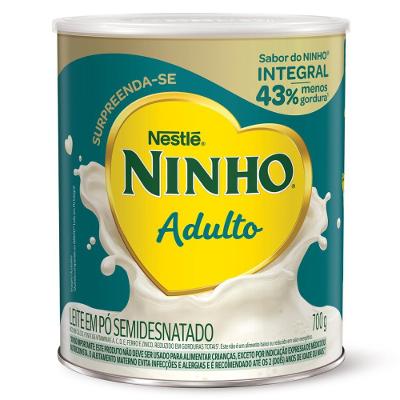 Leite Em Pó Semidesnatado Ninho Adulto 700g