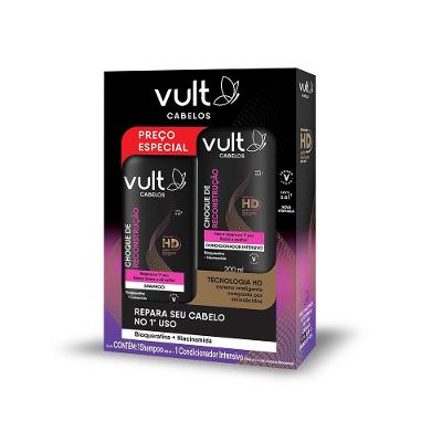 Kit Vult Choque De Reconstrução Shampoo 200ml + Condicionador 200ml