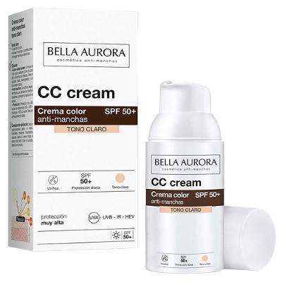 Creme Anti-manchas Bella Aurora De Alta Proteção E Toque De Cor Tonalidade Clara Fps 50 30ml