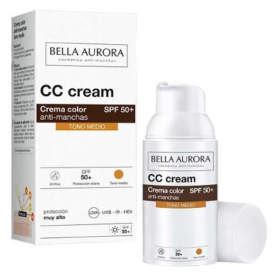 Creme Anti-manchas Bella Aurora De Alta Proteção E Toque De Cor Tonalidade Media 30ml