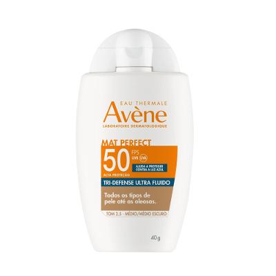 Protetor Solar Facial Avène Mat Perfect Tri-defense Ultra Fluido Cor 2.5 Fps50 40g