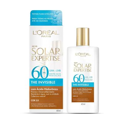 Protetor Solar Facial Loréal Paris Solar Expertise The Invisible Cor 5.0 Fps60 40g