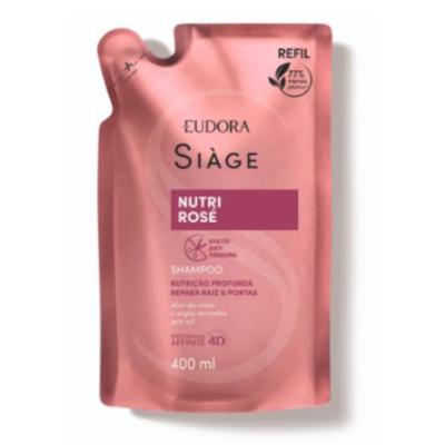 Shampoo Refil Eudora Siàge Nutri Rose 400ml