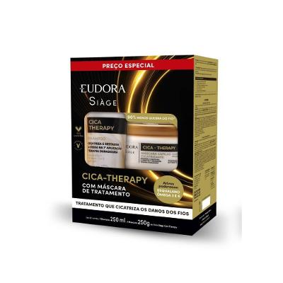 Kit Eudora Siàge Cica Therapy Shampoo 250ml + Máscara De Tratamento 250g