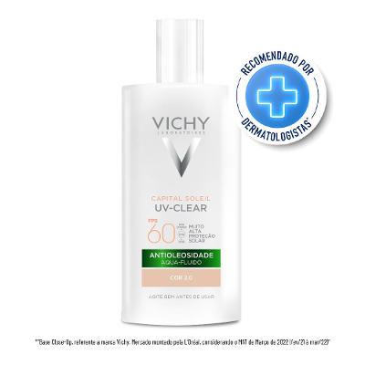Protetor Solar Facial Vichy Capital Soleil Uv-clear Cor 2.0 Fps60 40g