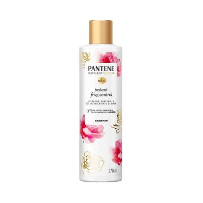 Shampoo Pantene Nutrient Blends Instant Frizz Colágeno Pantenol & Extrato De Rosa Shampoo 270 Ml