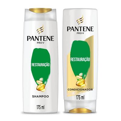 Kit Pantene Restauração Shampoo 175ml + Condicionador 175ml.