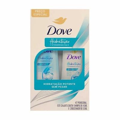 Kit Dove Hidratação Shampoo 400ml + Condicionador 200ml