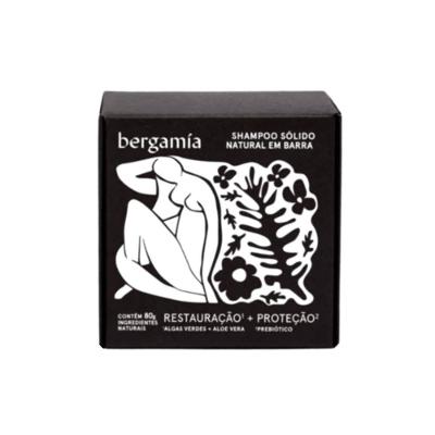 Shampoo Em Barra Bergamía Restauração + Proteção 80g