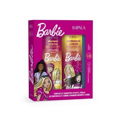 Kit Shampoo Infantil 250ml + Condicionador 250ml Barbie Impala Cabelos Lisos
