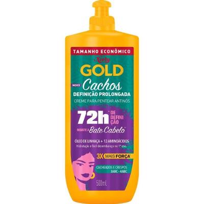 Creme Para Pentear Niely Gold Cachos Definição Prolongada 500ml
