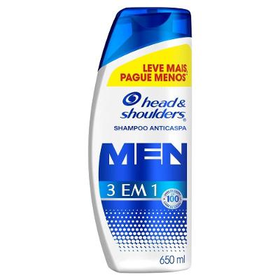 Shampoo Anticaspa Head & Shoulders Men 3 Em 1 650ml