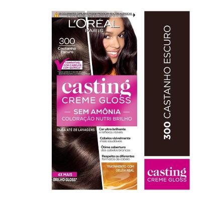 Tinta De Cabelo Casting Creme Gloss De L’oréal Paris 300 Castanho Escuro 246g