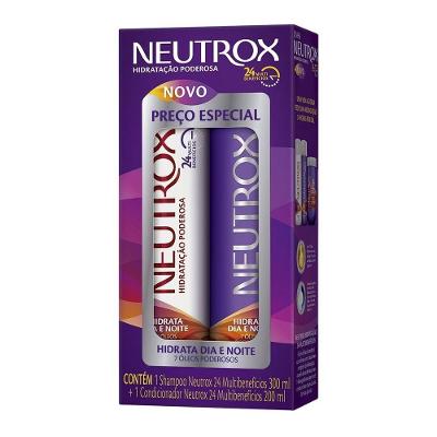 Kit Neutrox 24 Horas Multibeneficios Shampoo 300ml + Condicionador 200ml
