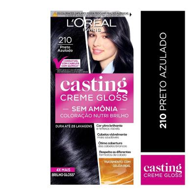 Tinta De Cabelo Casting Creme Gloss De L’oréal Paris 210 Preto Azulado 246g
