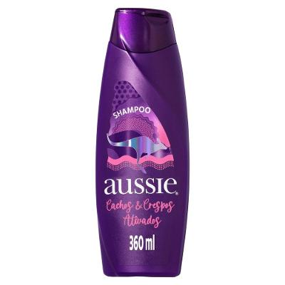 Shampoo Aussie Cachos Crespos Ativados Limpeza Delicada E Hidratante 360ml