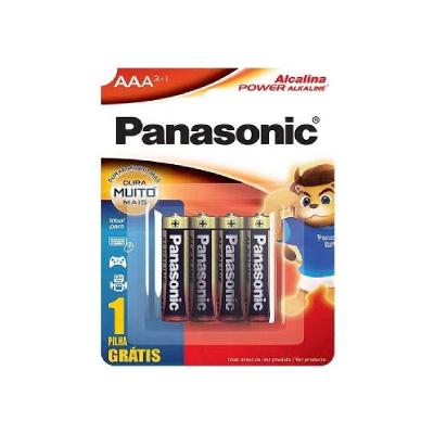 Pilha Alcalina Panasonic Aaa Com 4 Unidades