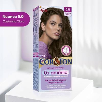 Tintura Cor E Ton Sem Amônia 5.0 Castanho Claro