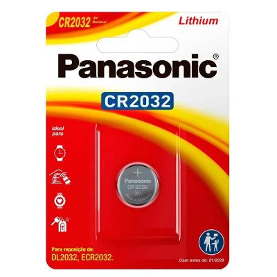 Pilha Alcalina 3v Moeda Panasonic Cr2032 1 Unidade