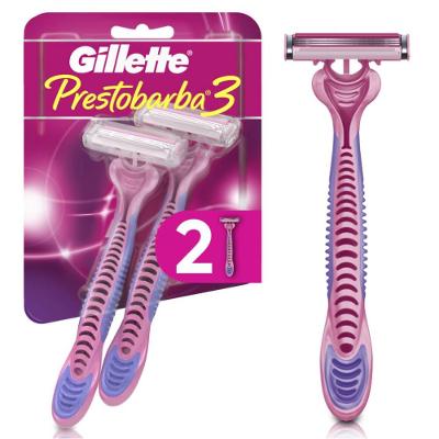 Aparelho De Depilação Descartável Gillette Prestobarba3 Com Óleos Botânicos 2 Unidades