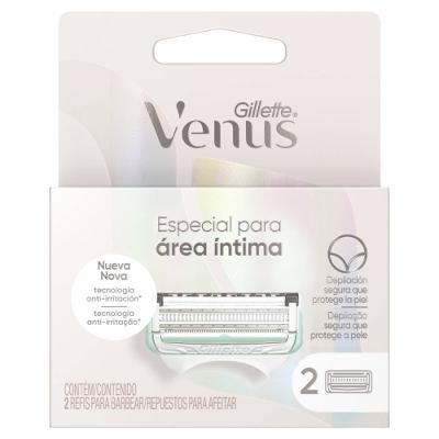 Carga Para Aparelho Depilatório Gillette Venus Íntima Com 2 Unidades