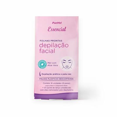 Folha Depilatória Facial Panvel Essencial Com 16 Folhas