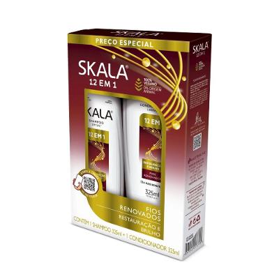 Kit Skala 12 Em 1 Shampoo 325ml + Condicionador 325ml