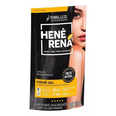 Hene Rena Gel Preto Natural 180g