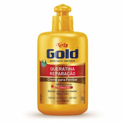 Creme Para Pentear Niely Gold Queratina Reparação 280g