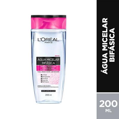 Água Micelar Bifásica L’oréal Paris Solução De Limpeza 5 Em 1 200ml