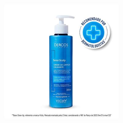Creme De Limpeza Capilar Vichy Dercos Sensi Scalp 300ml