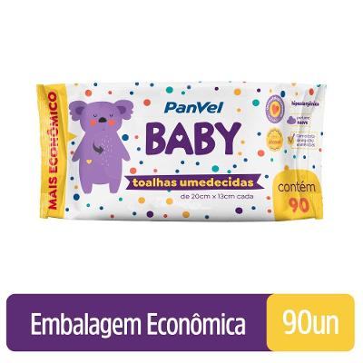 Lenços Umedecidos Panvel Baby 90 Unidades