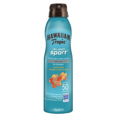 Protetor Solar Corporal Aerosol Hawaiian Tropic Island Sport Spray Fps50 170g
