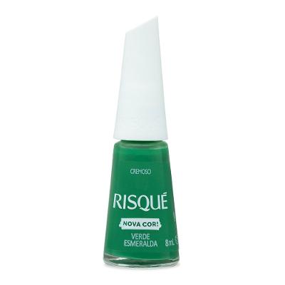 Esmalte Risqué Verde Esmeralda Cremoso 8ml