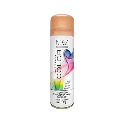 Neez Hair Spray Color Maquiagem Capilar Temporária Glitter Ouro 150ml
