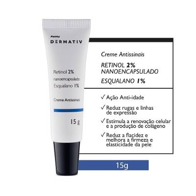 Creme Anti-idade Para Área Dos Olhos Retinol 2% + Esqualano 1% Panvel Dermativ 15g