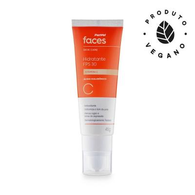 Hidratante Facial Antioxidante Panvel Faces Skincare Vitamina C E Ácido Hialurônico Fps30 45g