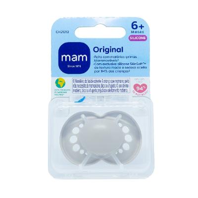 Chupeta Mam Original Neutra 6 Meses + Com 1 Unidade