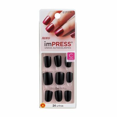 Unhas Postiças Autodesivas Impress Text Appeal Tamanho Curto