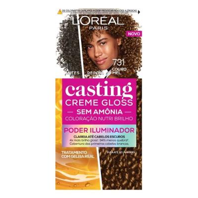 Tinta Para Cabelo Loréal Paris Casting Creme Gloss 731 Louro Mel 246g