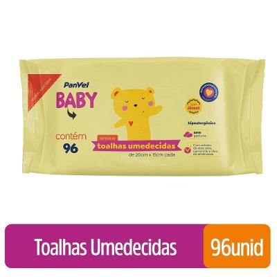 Lenços Umedecidos Para Recém Nascido Panvel Baby 96 Unidades