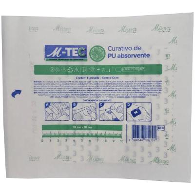 Curativo De Poliuretano Absorvente Missner 10x10cm Unidade