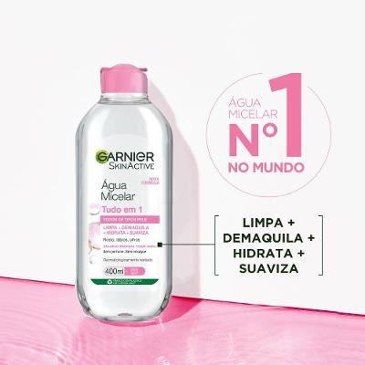 Água Micelar Garnier Skinactive Tudo Em 1 400ml