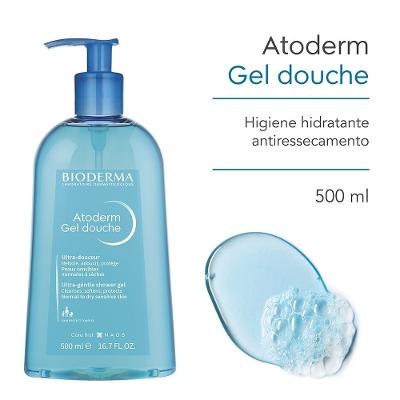 Atoderm Gel Douche Bioderma Higiene Diária Antirressecamento 500ml